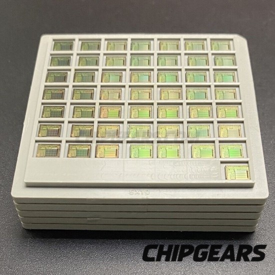Winbond W521885805H Diced Silicon Wafer MCU Sliced CPU Die Set of 250 Chips Rare