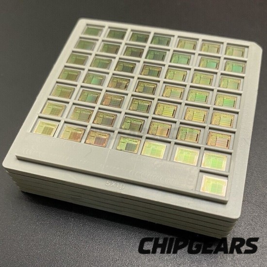 Winbond W521885805H Diced Silicon Wafer MCU Sliced CPU Die Set of 250 Chips Rare