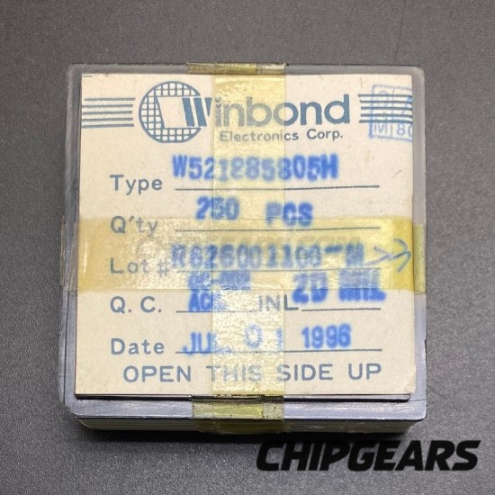 Winbond W521885805H Diced Silicon Wafer MCU Sliced CPU Die Set of 250 Chips Rare