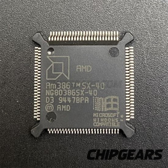 AMD AM386SX-40 CPU NG80386SX-40 40MHz QFP100 X86 Processor 386 Microprocessor