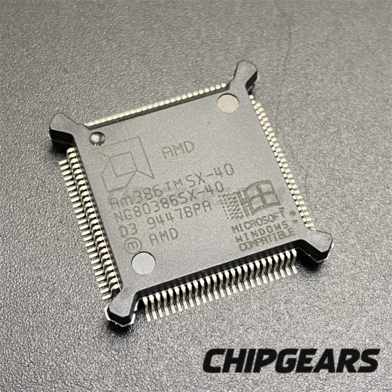 AMD AM386SX-40 CPU NG80386SX-40 40MHz QFP100 X86 Processor 386 Microprocessor