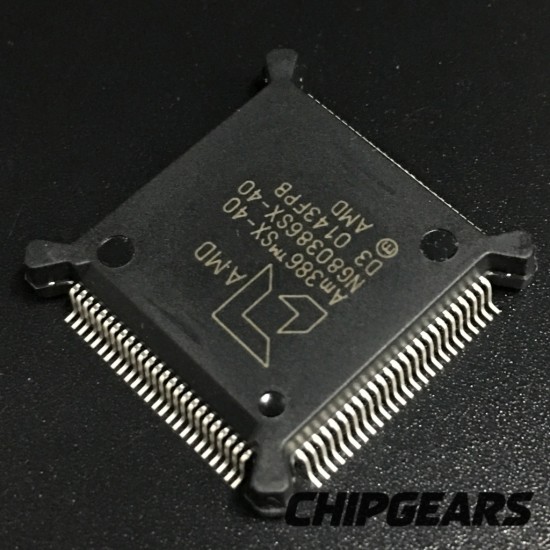 AMD AM386SX-40 CPU NG80386SX-40 Vintage 386 Processor X86 40MHz QFP100 NOS