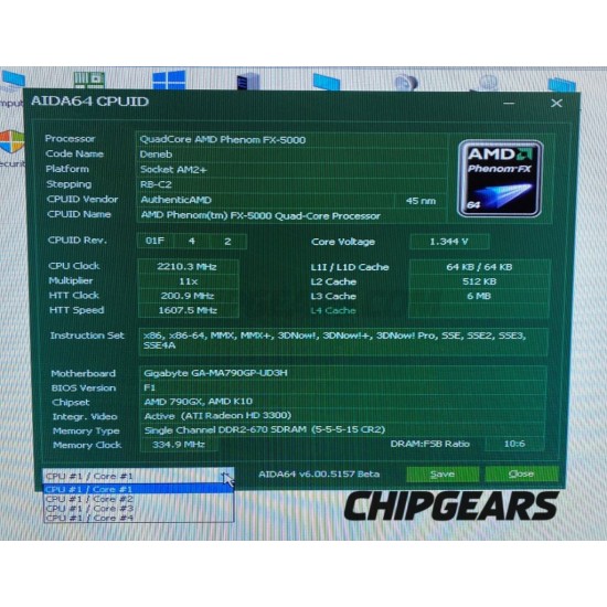 AMD Athlon X2 5000 CPU AD5000ODJ22GI CACYC Processor AM2+ FX5000 PGA940 2200MHz