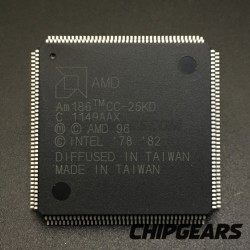 AMD AM186CC-25KD/W CPU 80C186 16Bit Embedded Processor 25MHz QFP160 E86 Uncommon