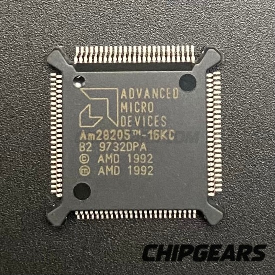 AMD AM29205-16KC Microprocessor 16MHz QFP100 29K MCU CPU RISC Processor