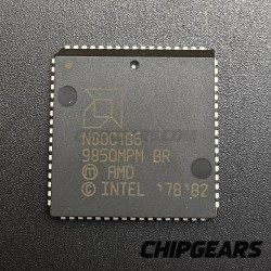 AMD N80C186 CPU PLCC68 10MHz 186 Processor 16Bit CMOS 80186 Microprocessor