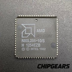 AMD N80L286-10/S CPU 80286 PLCC68 10MHz 16Bit x86 Low-Power Processor