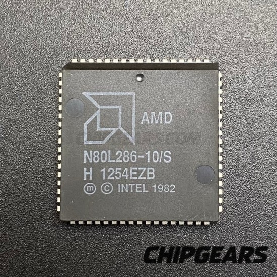 AMD N80L286-10/S CPU 80286 PLCC68 10MHz 16Bit x86 Low-Power Processor