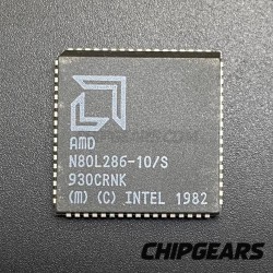 AMD N80L286-10/S CPU 80286 PLCC68 10MHz 16Bit x86 Low-Power Processor