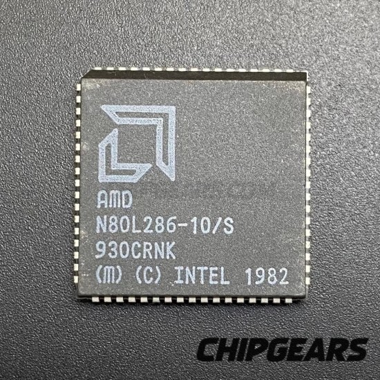 AMD N80L286-10/S CPU 80286 PLCC68 10MHz 16Bit x86 Low-Power Processor
