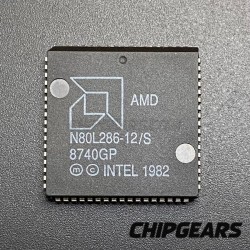 AMD N80L286-12/S CPU 80286 PLCC68 12MHz 16Bit x86 Low-Power Processor