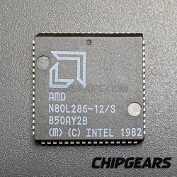 AMD N80L286-12/S CPU 80286 PLCC68 12MHz 16Bit x86 Low-Power Processor