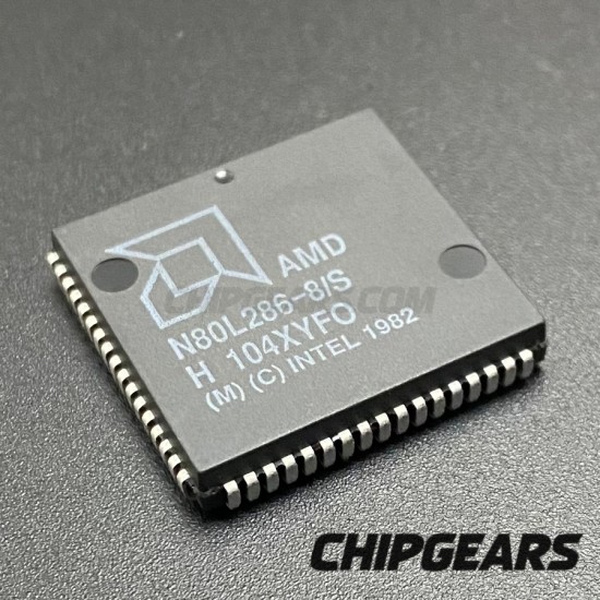 AMD N80L286-8/S CPU 80286 PLCC68 8MHz 16Bit x86 Low-Power Processor Uncommon