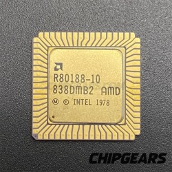 AMD R80188-10 CPU Ceramic LCC68 10MHz 186 16Bit x86 Processor Microprocessor