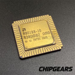 AMD R80188-10 CPU Ceramic LCC68 10MHz 186 16Bit x86 Processor Microprocessor