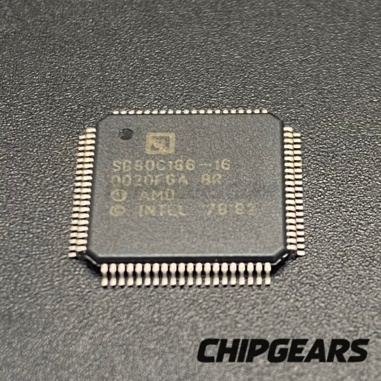 AMD SB80C186-16 CPU 80186 16Bit Embedded Processor 16MHz QFP80 186 CMOS Uncommon