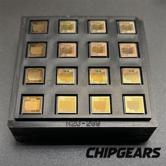 AMR 57714E Diced Silicon Wafer MCU Sliced CPU Die Set of 80 Chips Rare