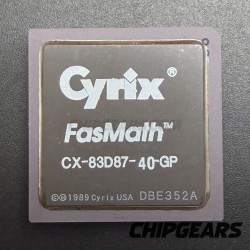 Cyrix CX83D87-40-GP FPU FasMath Advanced Math Coprocessor 387 PGA68 40MHz 80387
