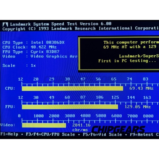 Cyrix CX83D87-40-GP FPU FasMath Advanced Math Coprocessor 387 PGA68 40MHz 80387