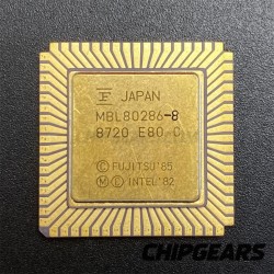 Fujitsu MBL80286-8 CPU LCC68 8MHz 16Bit x86 80286 Processor Microprocessor