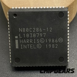Harris N80C286-12 CPU X241 Intel 80286 CMOS Version Processor LCC 12MHz 286 Rare