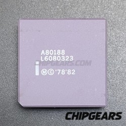 Intel A80188 CPU 8MHz PGA68 16bit 5v 188 NMOS Processor x86 Microprocessor