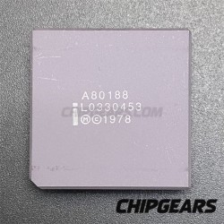 Intel A80188 CPU 8MHz PGA68 16bit 5v 188 NMOS Processor x86 Microprocessor