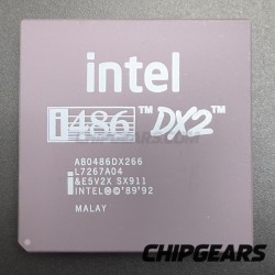 Intel A80486DX266 CPU SX911 66MHz 486DX2-66 PGA168 x86 Processor  Microprocessor