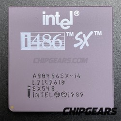 Intel A80486SX-16 CPU SX548 16MHz 5V PGA168 x86 486 Processor Rare Sspec