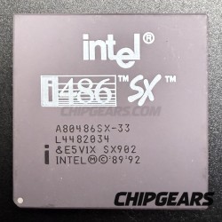 Intel A80486SX-33 CPU SX902 33MHz 5V PGA168 x86 486 Processor Blackback Uncommon