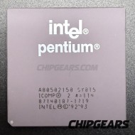Intel Pentium A80502150 CPU SY015 150MHz 60MHz Bus 3.3V SPGA 32bit x86 Processor