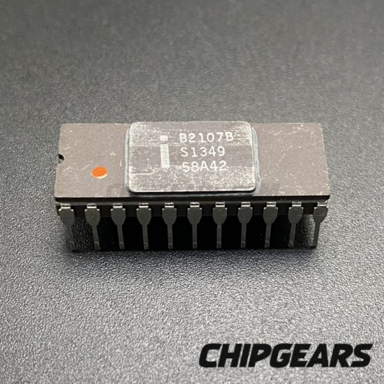 Intel B2107B Dynamic RAM 1BIT 4K 4096 200NS DRAM Black CDIP22 1977 Early DRAM