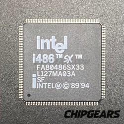 Intel FA80486SX33 CPU 33MHz QFP176 3.3V Embedded Low-Power 486SX-33 Processor