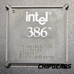 Intel KU80386SL-20 CPU SX414 386 Processor 20MHz i386SL Old Logo QFP Microprocessor NOS RARE