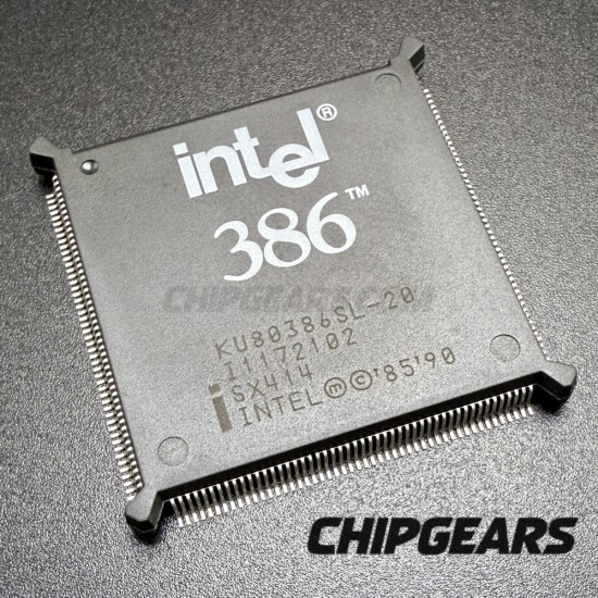Intel KU80386SL-20 CPU SX414 386 Processor 20MHz i386SL Old Logo QFP Microprocessor NOS RARE