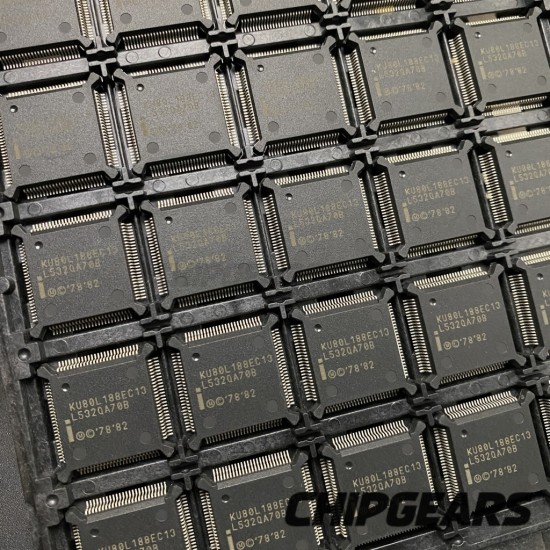 Intel KU80L188EC13 CPU Enhanced 8086 Core Low-Power Processor 13MHz QFP100 80188
