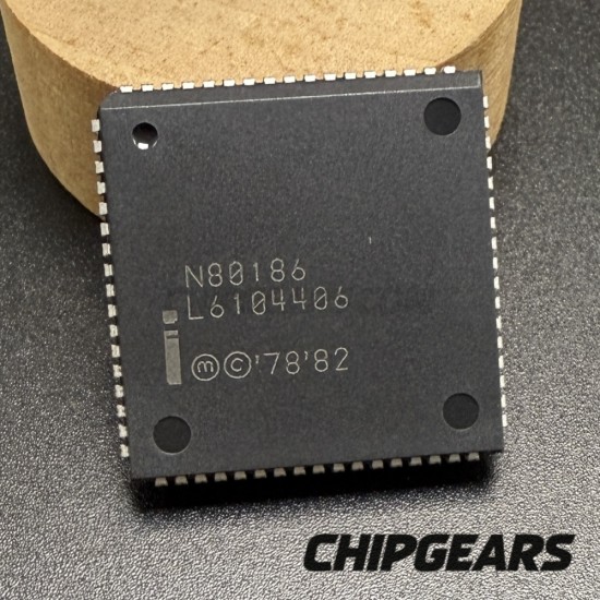 Intel N80186 CPU PLCC68 8MHz CMOS 186 Processor 16Bit 80186 Microprocessor
