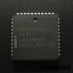 Intel N80C88AL-2 CPU SX016 8088 Processor 16bit 8MHz PLCC44 CMOS Ver