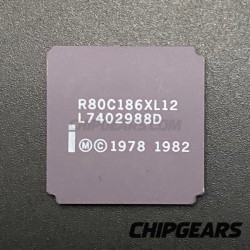 Intel R80C186XL12 CPU Ceramic LCC68 12.5MHz 186 Processor 16Bit Enhanced 80186