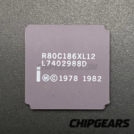 Intel R80C186XL12 CPU Ceramic LCC68 12.5MHz 186 Processor 16Bit Enhanced 80186