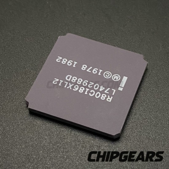 Intel R80C186XL12 CPU Ceramic LCC68 12.5MHz 186 Processor 16Bit Enhanced 80186