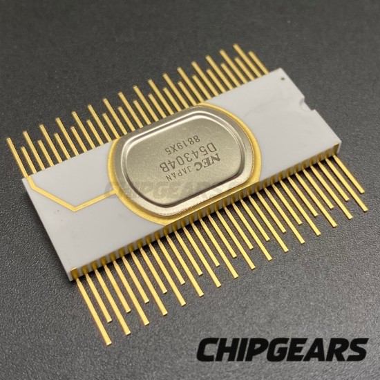 NEC D54304B Microprocessor White Ceramic DIP64 Uncommon Package QUIP64 Processor