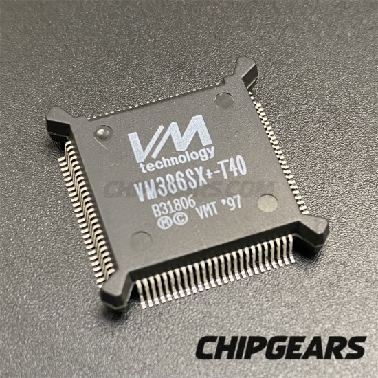 VMT VM386SX+-T40 CPU 40MHz QFP100 ALI M1386 32bit i386SX x86 Processor