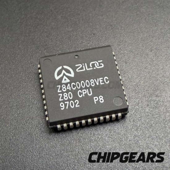 Zilog Z80 CPU Z84C0008VEC 8MHz LCC44 Processor 8Bit CMOS Z80  Microprocessor