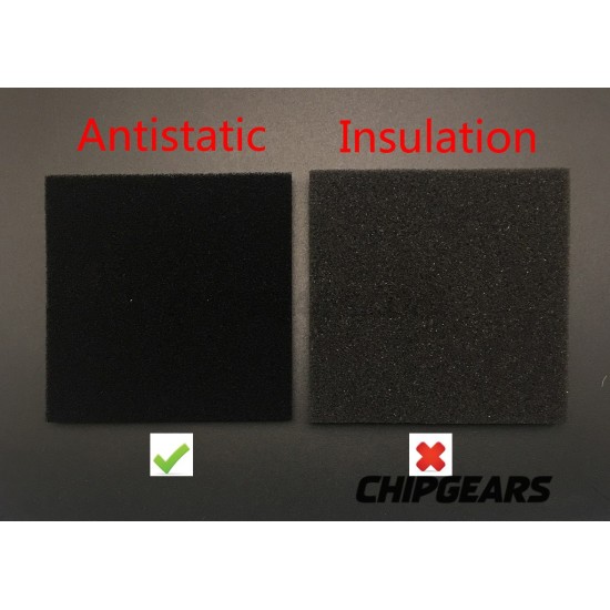 M68 Antistatic IC Storage Box Conductive ESD Chip Protective Case PGA 386 486