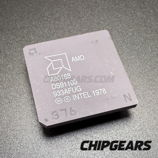 RARE AMD A80188 CPU DS91109 PGA68 8MHz 188 Processor 16Bit 80188 Microprocessor 