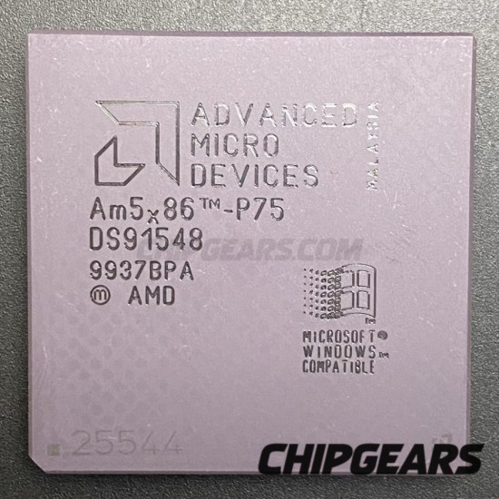 AMD AM486DX5-133W16BGC CPU AM5x86-P75 80486 133MHz PGA168 486 Processor