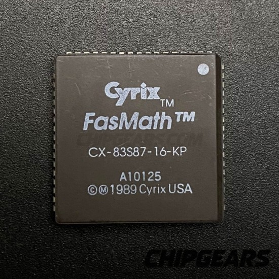 Cyrix CX-83S87-16-KP -20 FPU Ceramic LCC FasMath Math Processor 387SX CX83S87