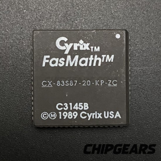 Cyrix CX-83S87-16-KP -20 FPU Ceramic LCC FasMath Math Processor 387SX CX83S87