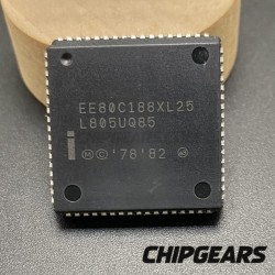 Intel EE80C188XL25 CPU PLCC68 25MHz 188 Processor 16Bit Enhanced 80188 Uncommon